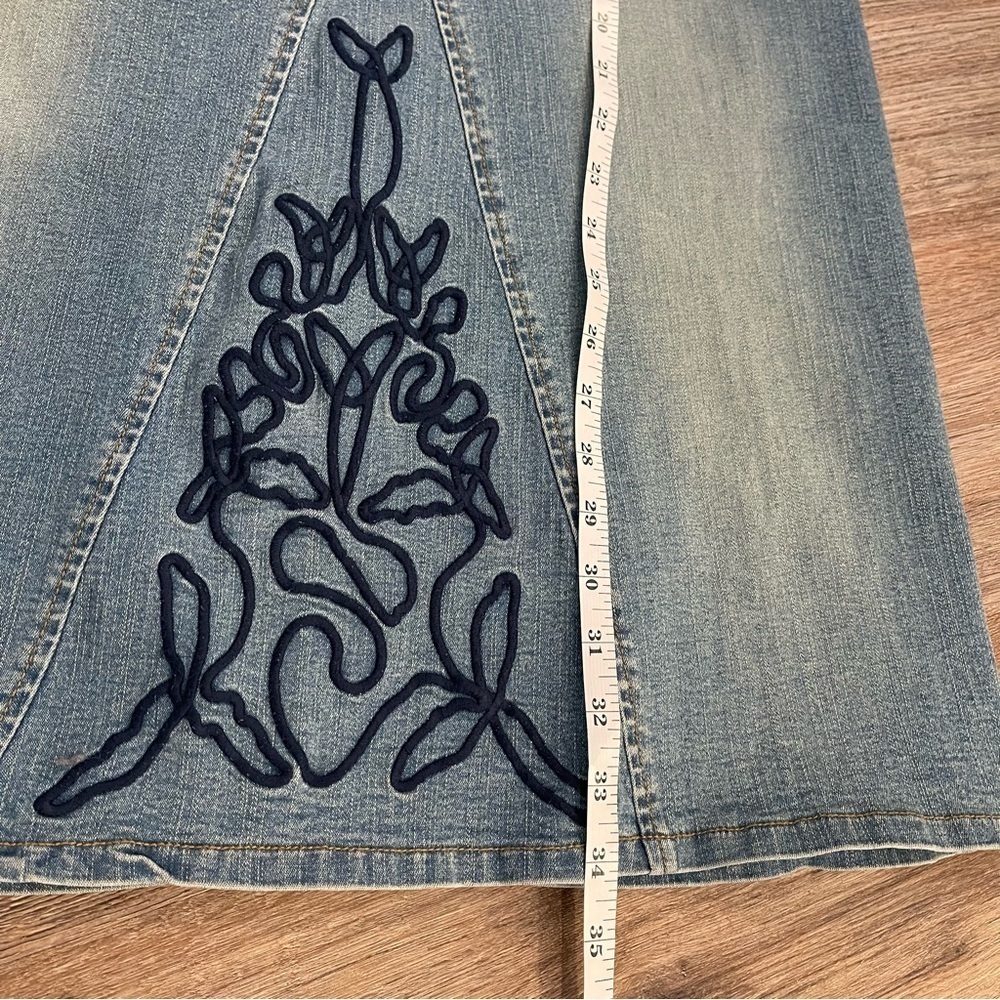 Vintage Y2K Hot Kiss Strapless Denim Dress Women’s Medium Stretch 2000s Sexy - Picture 8 of 9